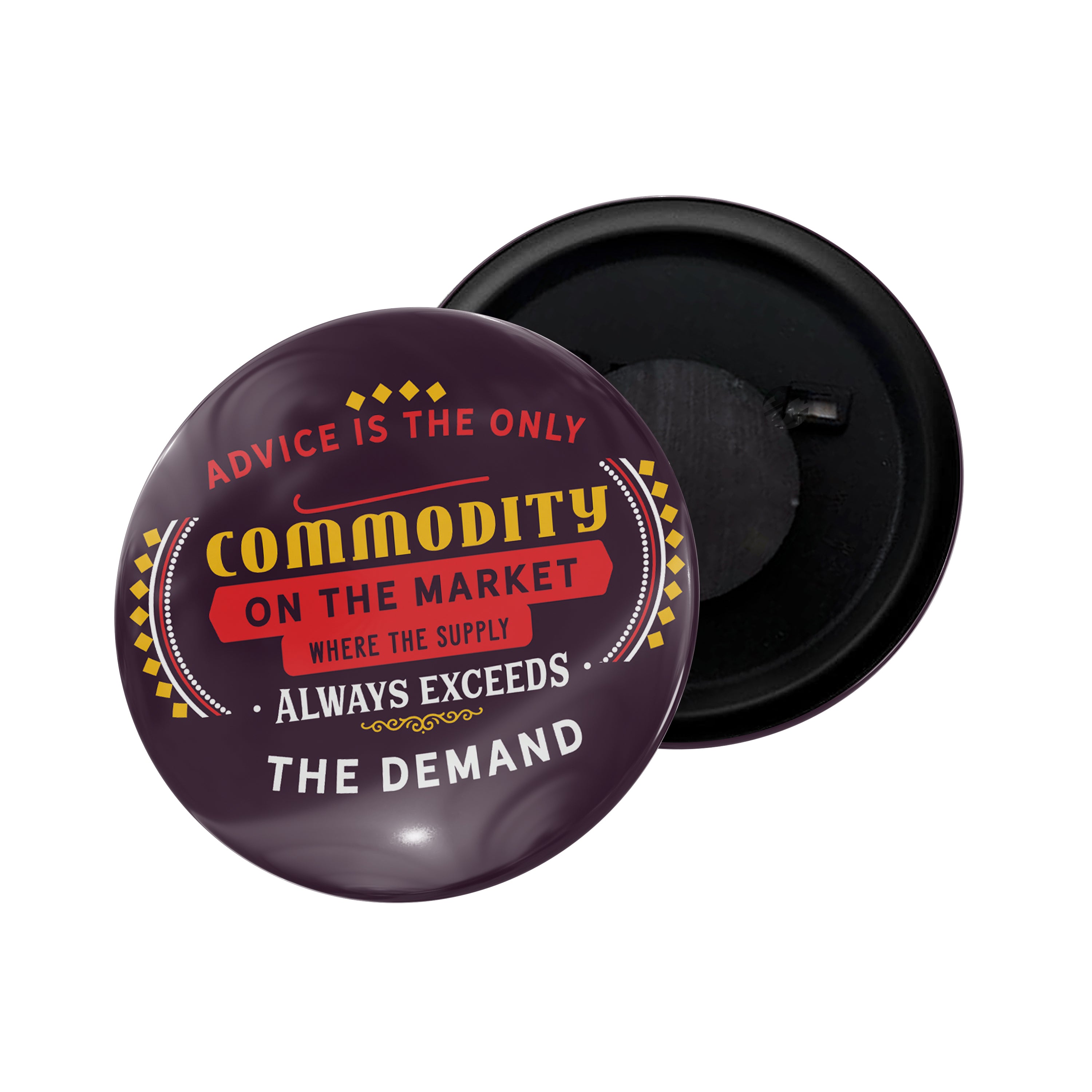 dhcrafts Fridge Magnet Multicolor Good Advice... Glossy Finish Design Pack of 1 (58mm)